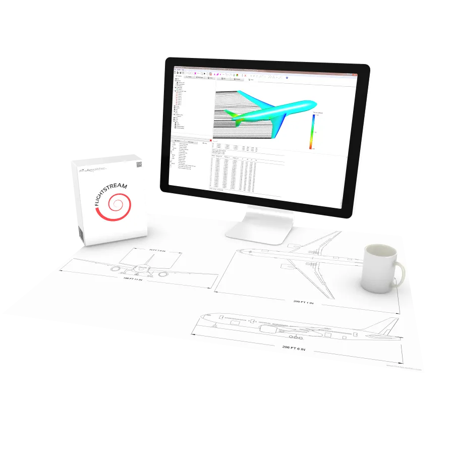 Computer with FlightStream GUI